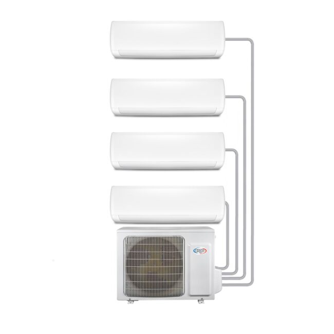 Argo Multi-Split 4 x 9000 BTU Smart Wall Mounted Heat Pump Air Conditioner Bundle - Four Indoor Units & Single Outdoor Unit - Image 2