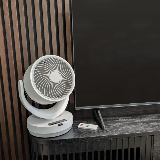 electriQ 6-Inch Oscillating Desk DC Fan - Whisper Quiet & Low-Energy - Image 3