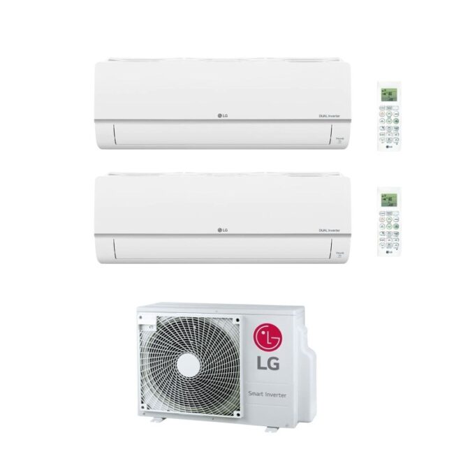 LG Smart multi-split 2 x 9000 BTU A+++ Wall Mounted Heat Pump Air Conditioner - Set Made of Two Indoor Units S09ET.NSJ + One Outdoor unit MU2R15.U12 - Image 2